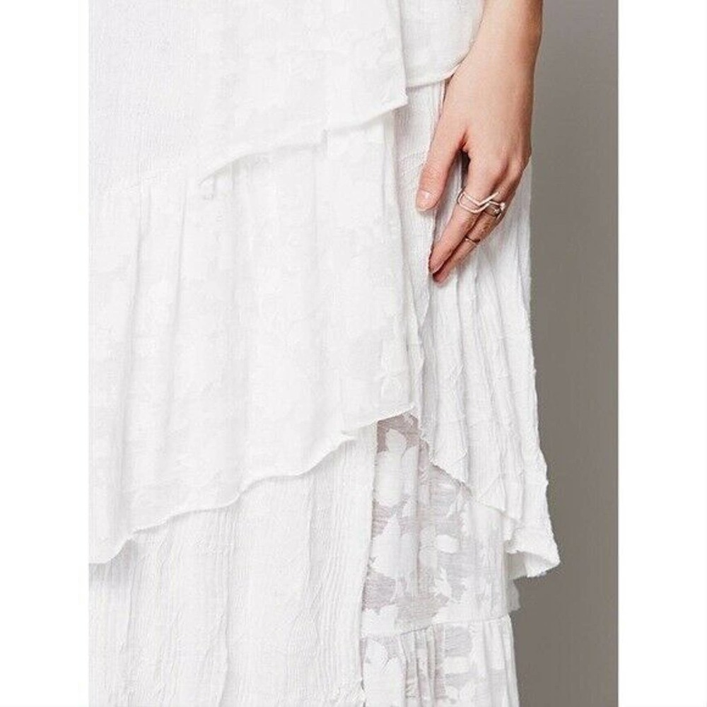 Free People Beach Before Sunrise White Maxi Dress XS Rare - Picture 3 of 3